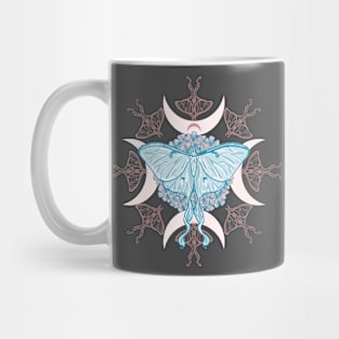 Luna moth crescent moon Mug